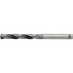 10.4 mm Dia. × 12 mm Shank × 84 mm Flute Length × 146 mm OAL, 5xD, WXL, 2 Flute, Coolant Thru, Solid Carbide Drill - Exact Tooling