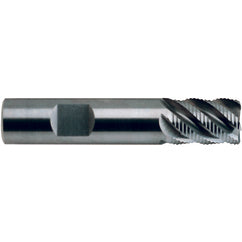 1/2 X 1/2 X 5/8 X 2-1/2 5Fl Stub SE Rougher.CarbiDE TiAlN-Futura Coated End Mill - Exact Tooling