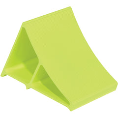 Aluminum Wheel Chock 11 3/4 Fluorescent Yl - Exact Tooling