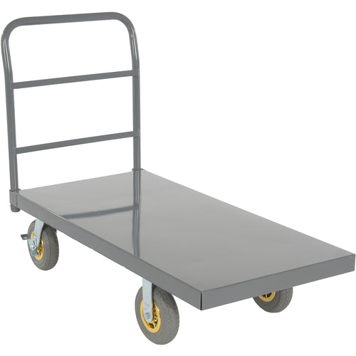 Steel Platform Truck W/ 8 × 2 Flat-Free (Gray) - Exact Tooling