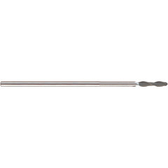 1/8 X 1/8 X 5/8 X 1 X 4 X .120 2Fl Long Reach H-30 Ball Diamond Coated - Exact Tooling