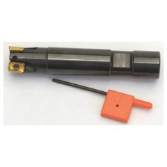 1-1/4" Dia. - 1" Shank 7-7/8" OAL  90 Degree Indexable End Mill - Uses APKT 1003 Inserts - Exact Tooling