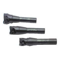 1-3/4" Dia -  R8 SH - 90° Indexable End Mill - Exact Tooling