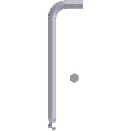 10.0 mm Long Arm-7 1/2″ Arm Length - Ball End Hex Key - Exact Tooling