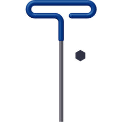 6.0 mm T-Handle-9″ Arm Length - Hex Driver with Cushion Grip - Exact Tooling