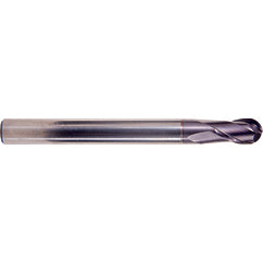 1/8 X 1/4 X 5/16 X 2-3/4 2Fl H-30 Med Ball W/ Neck X-Power - Exact Tooling