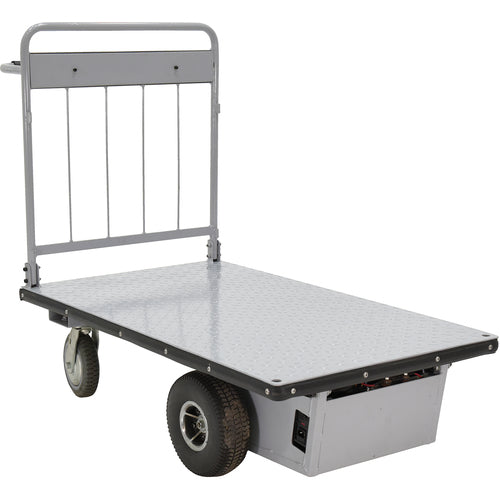 Electric Material Handling Cart 28 × 48 - No Sides - Exact Tooling