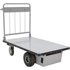 Electric Material Handling Cart 28 × 48 - No Sides - Exact Tooling