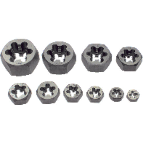 10 Pc.1/4 thru 1″ Hex Rethreading Die Set - Exact Tooling