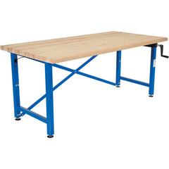 Manual Adjust Ergo Work Bench 72 × 36″ - Exact Tooling