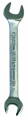 21.0 x 24mm - Chrome Satin Finish Open End Wrench - Exact Tooling