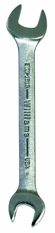 22.0 x 24mm - Chrome Satin Finish Open End Wrench - Exact Tooling