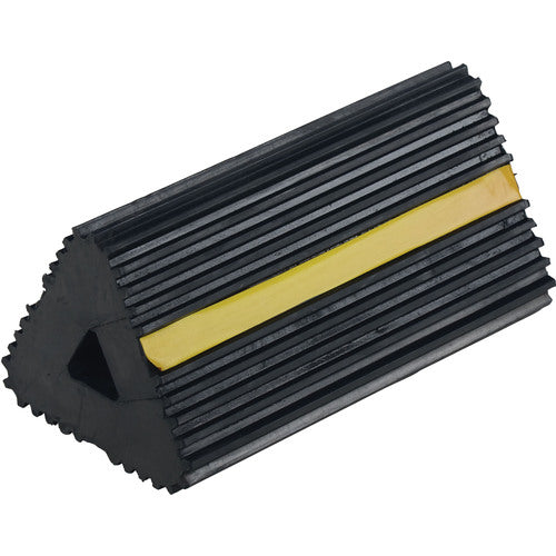 E x truded Rubber Wheel Chock 6.5 × 12 × 5.75 - Exact Tooling