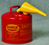 5 GAL TYPE I SAFETY CAN W/FUNNEL - Exact Tooling