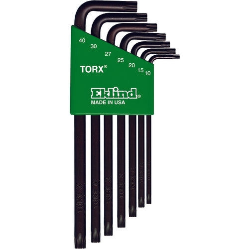 Eklind 7 Pieces Torx Long Hex L-key Set T10-T40 holder - Exact Tooling