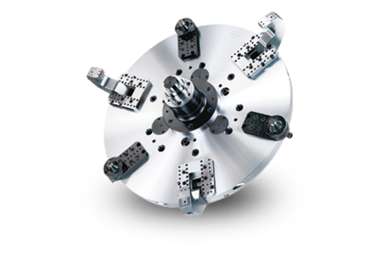 Auto Strong High speed and light weight type strong finger chuck for aluminum wheel - Part # F66A8 - Exact Tooling