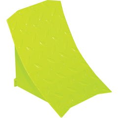 Steel Wheel Chock 9.5 Fluorescent Yl - Exact Tooling