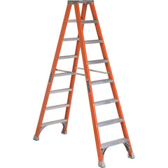 Fiberglass Twin Front Ladder 8 Step - Exact Tooling