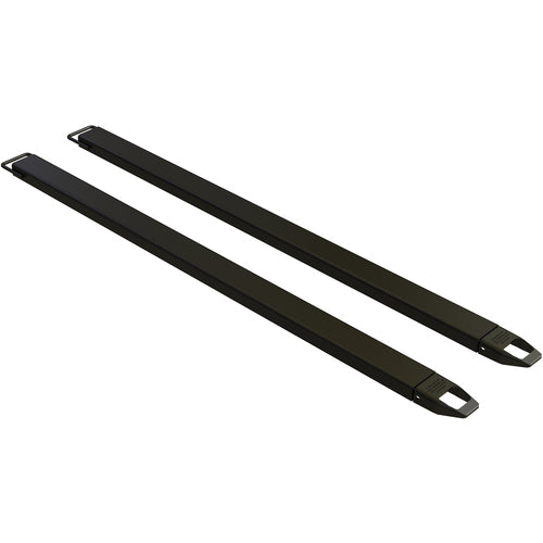 Fork Extensions 4″ × 96″ Standard Black (Pair) - Exact Tooling