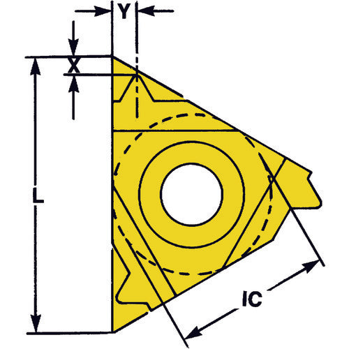 3IR115UNVTX 3/8 IC External Hand 11.5 TPI - Threading Insert - Exact Tooling