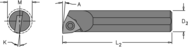 .230" Min - .187" SH - 4" OAL - Carbide Shank Boring Bar - Exact Tooling
