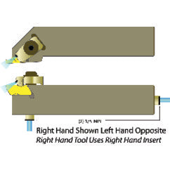 ADNSL203D - Coolant Thru- LH - Threading Toolholder Use Insert NG-3L - Exact Tooling