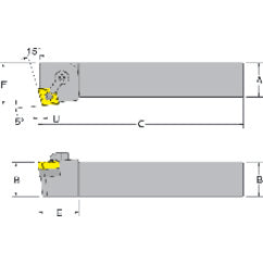 MCKNL20-4D - 1-1/4 x 1-1/4" SH - LH - Turning Toolholder - Exact Tooling