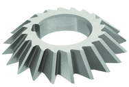 4 x 1 x 1-1/4 - HSS - 60 Degree - Left Hand Single Angle Milling Cutter - 20T - TiAlN Coated - Exact Tooling