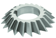 6 x 1-1/4 x 1-1/4 - HSS - 45 Degree - Left Hand Single Angle Milling Cutter - 28T - TiN Coated - Exact Tooling