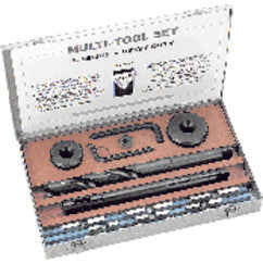 #ESC5 - 1-1/4 to 3" x 1/4'' Thick Cobalt Blades - 3 MT SH Holder - Multi-Tool Set - Exact Tooling