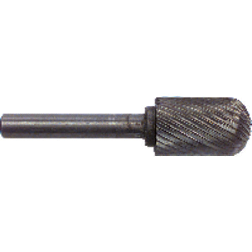1/8 × 1/2 × 1/4″ SH Cyl Radius Shape - HSS - Burr - Exact Tooling
