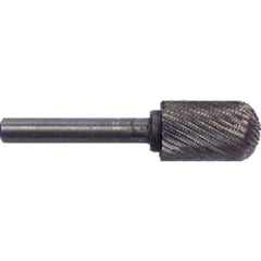 1/2 × 1 × 1/4″ SH Cyl Radius Shape - HSS - Burr - Exact Tooling