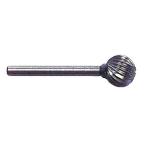 3/8 × 1/8″ SH Ball End Shape - HSS - Burr - Exact Tooling
