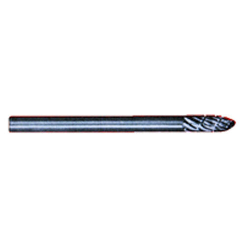 1/8 × 5/16 × 1/8″ SH Cone Shape - HSS - Burr - Exact Tooling