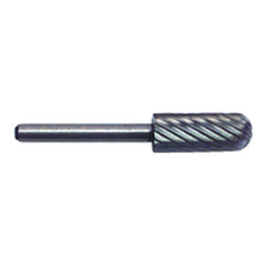 1/4 × 5/8 × 1/8″ SH Cyl Radius Shape - HSS - Burr - Exact Tooling