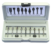 R15-R23 x 1/8" SH - Sgl Cut Set-Various Shape - CBD - Burr - Exact Tooling