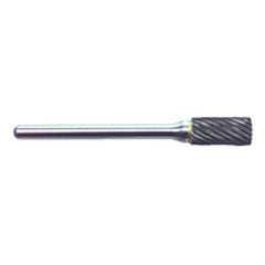 R15 1/4 × 1/2 × 1/8″ SH - Sgl Cut Cyl Shape - CBD - Burr - Exact Tooling
