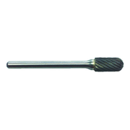 R17 1/4 × 1/2 × 1/8″ SH - Sgl Cut Cyl Radius - CBD - Burr - Exact Tooling