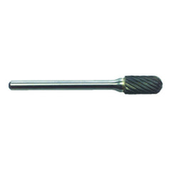 R17 1/4 × 1/2 × 1/8″ SH - Sgl Cut Cyl Radius - CBD - Burr - Exact Tooling