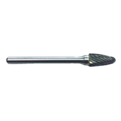 R20 1/4 × 1/2 × 1/8″ SH - Sgl Cut Tapered Radius - CBD - Burr - Exact Tooling