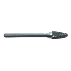 R20 1/4 × 1/2 × 1/8″ SH - Sgl Cut Tapered Radius - CBD - Burr - Exact Tooling