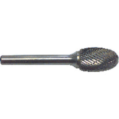1/4 EdgeHog Elliptical Miniature Carbide Bur SE-51 Std Alt. Diamond(Double) - Exact Tooling