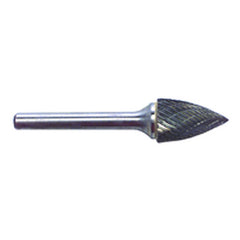 1/4 EdgeHog Tree Shape Pointed End Carbide Bur SG-1 Standard Alt Diamond (Double) - Exact Tooling