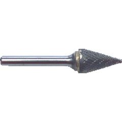 1/4 EdgeHog Conical Miniature Carbide Bur SM-51 Std Alt. Diamond(Double) - Exact Tooling