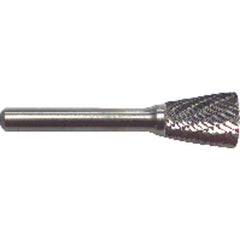 1/4 EdgeHog Back Taper Miniature Carbide Bur SN-51 Std Alt. Diamond(Double) - Exact Tooling
