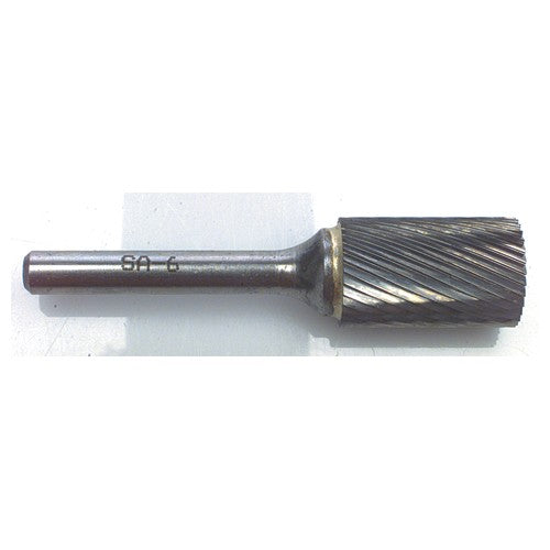 SA3 3/8 × 3/4 × 1/4″ SH Sgl Cut Cyl Shape - CBD - Burr - Exact Tooling