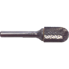 1/4 EdgeHog Cylindrical Radius End Carbide Bur SC-1 Standard Alt Diamond (Double) - Exact Tooling