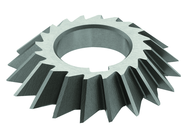 6 x 3/4 x 1-1/4 - HSS - 60 Degree - Right Hand Single Angle Milling Cutter - 28T - TiN Coated - Exact Tooling