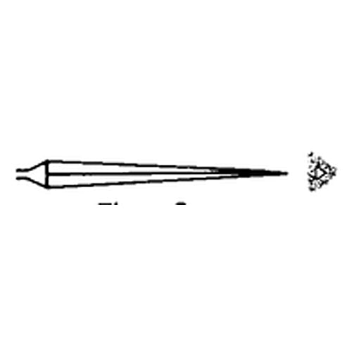 ‎Quality Import Diamond Needle File - 3″ Diamond Length-5-1/2″ Overal Length-100 Grit-3 Square - Exact Tooling