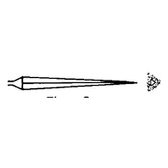 ‎Quality Import Diamond Needle File - 3″ Diamond Length-5-1/2″ Overal Length-150 Grit-3 Square - Exact Tooling